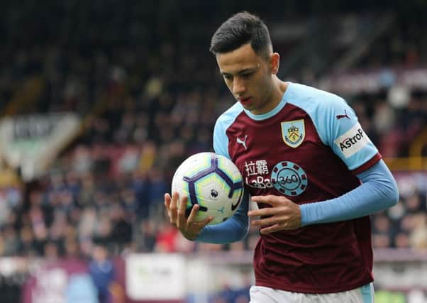 Burnley's Dwight McNeil

Photographer Rich Linley/CameraSport

The Premier League - Saturday 13th April 2019 - Burnley v Cardiff City - Turf Moor - Burnley

World Copyright © 2019 CameraSport. All rights reserved. 43 Linden Ave. Countesthorpe. Leicester. England. LE8 5PG - Tel: +44 (0) 116 277 4147 - admin@camerasport.com - www.camerasport.com