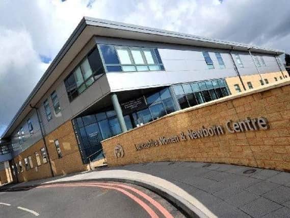 Patients and staff had to be evacuated after a fire outside the Lancashire Women and Newborn Centre at Burnley General Hospital yesterday.