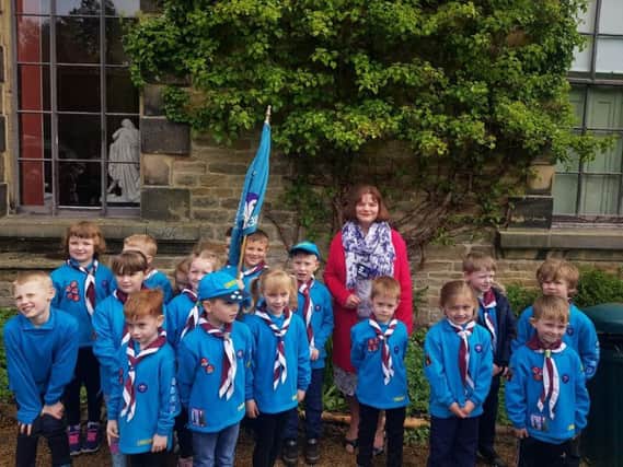 Burnley MP Julie Cooper at the annual St. Georges Day parade organised by the Burnley and Pendle district Scouts.