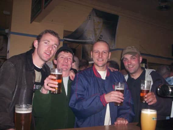 (From left) Bob de Bruin's second cousin Martijn, Darran, Bob himself, and Bob's brother-in-law Hein in Hull
