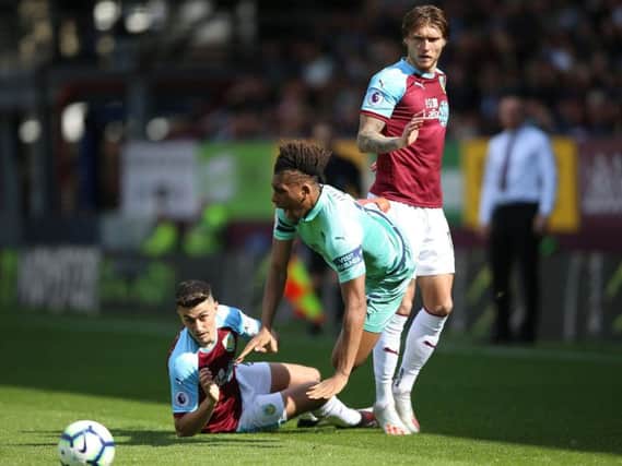 Burnley's Matt Lowton in action against Arsenal on the final day of the 2018/19 season