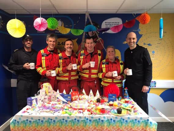 Raising a mug to honour the life-saving crew