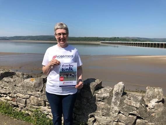 Rosemere fundraising coordinator Julie Hesmondhalgh has managed to secure a greater number of Cross Bay walk places for the charity this year.