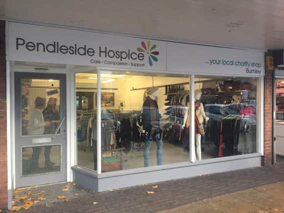 The Pendleside Hospice shop in St James's Street, Burnley