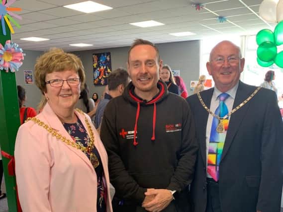 Mayor of Burnley Anne Kelly meets Gareth Read