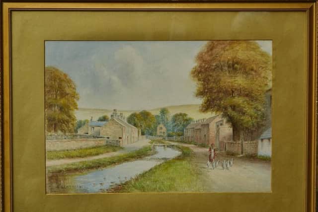 The village of Pendleton by artist Fred Cawthorne.