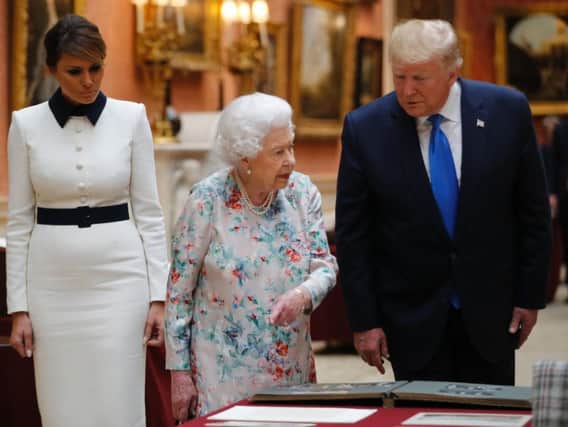US President Donald Trump has met the Queen on his state visit to the UK