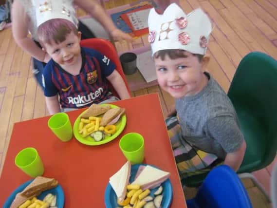 These youngsters at the Magical Tree Nursery loved their afternoon tea party to celebrate the Queen's birthday.