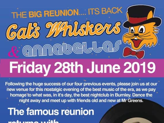 The countdown is on to the big Cat's Whiskers reunion party in two weeks.