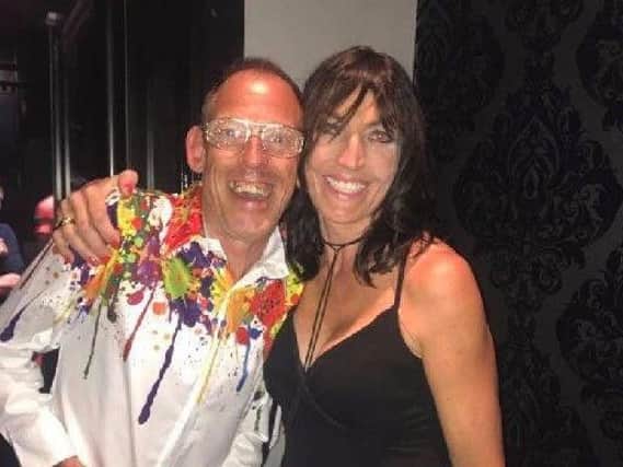 Former Burnley nurse Debbie Heron, who now lives in Australia, with 'Disco' Brian at the last Cat's Whiskers reunion in 2017.