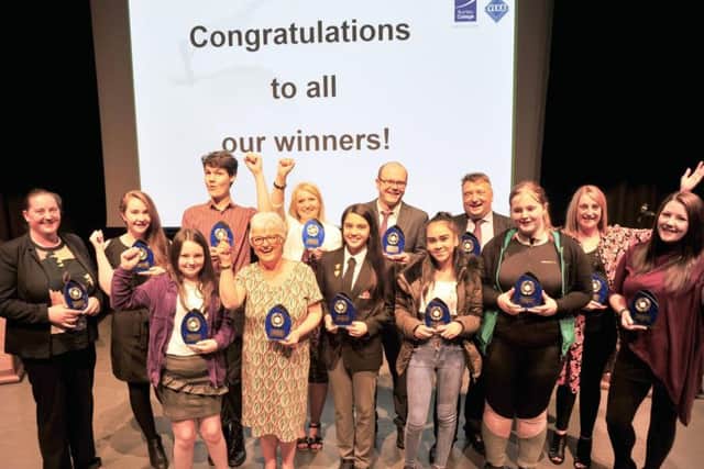 Winners from East Lancashire Newspapers Education Awards