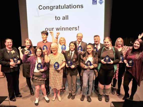 Winners from East Lancashire Newspapers Education Awards