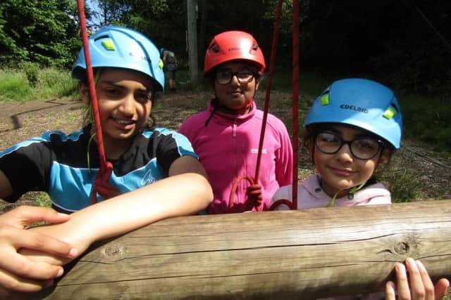 The Reedley students at Whitehough Outdoor Centre.
