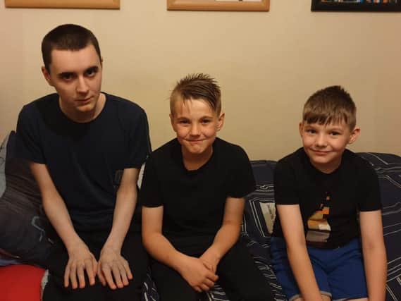 Leon, Kyle and younger brother Aiden