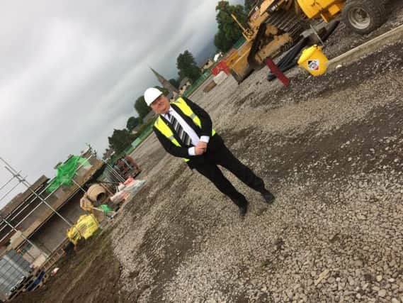 Stuart Carefoot, chairman of Ribble Valley Borough Councils community services committee, at the site of the new Ribble Valley 3G.