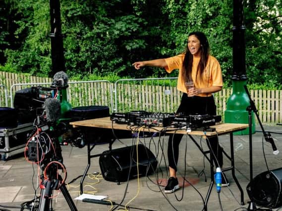 DJ Nadia Lucy prepares to wow the crowds at Padiham Community Festival in this photograph taken by Ian Moore.