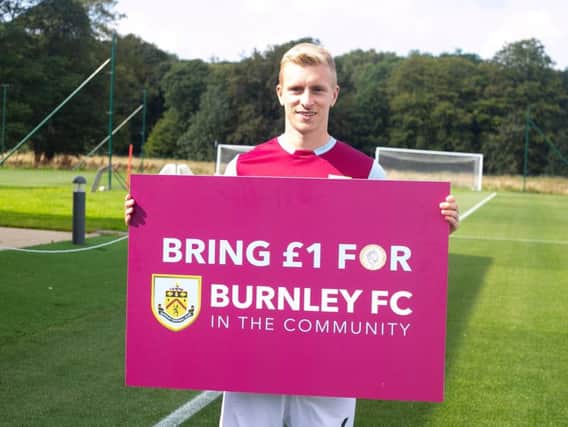 Burnley FC captain Ben Mee showing his support for the Community Day campaign.