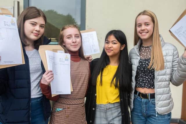 Success for these students (from left to right) Sophie Cree, Mya Walker, Nadine Bergundo and Eleanor Latham.