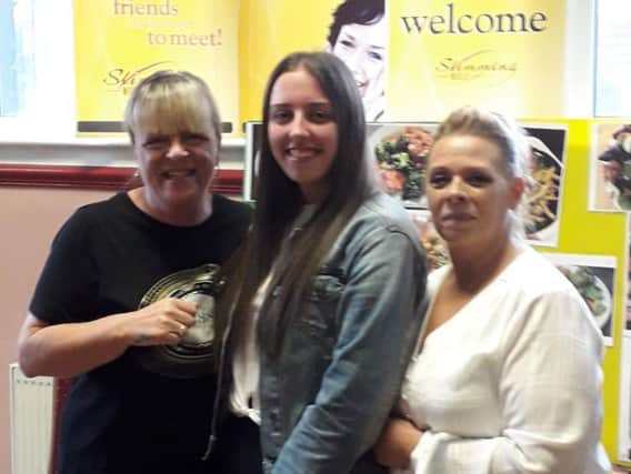 Jodie (centre) with fellow Woman of the Year nominees Susan Loyndes (left) and Sandra Ormerod.