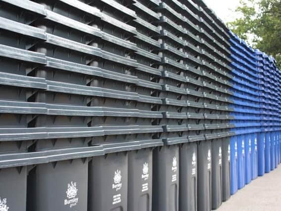Burnley Borough Council's new wheelie bins.
