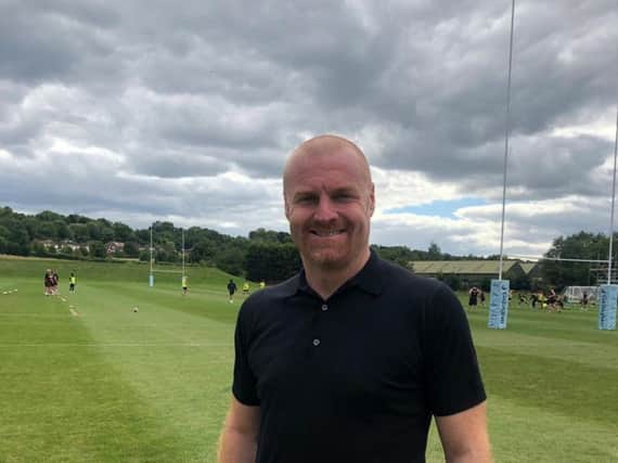 Dyche at Harlequins' training base in South-West London.