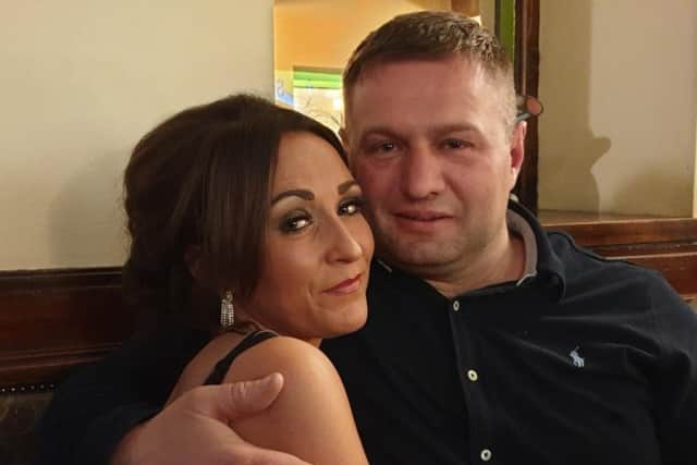 Toni-Anne Mortimer, who has taken over as landlady at the Hare and Hounds in Padiham with her husband Lee.