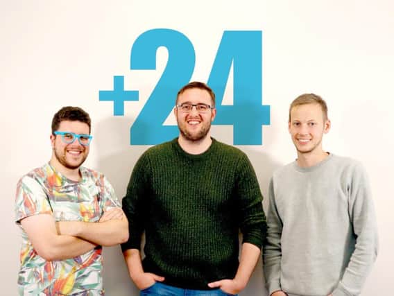 +24 Marketing's new recruits Simon Jacobs, Josh Green and Dan Wilmott