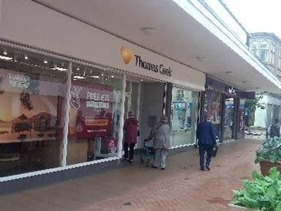 The Chancery Walk branch of Thomas Cook in Burnley