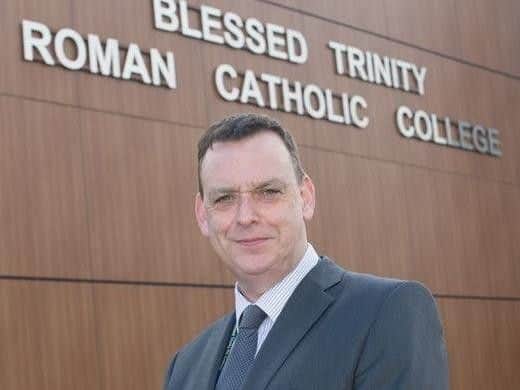 Blessed Trinity RC College headteacher Mr Richard Varey has praised his students and thanked parents for their co-operation during a bomb scare drama this afternoon at Burnley Cricket Club.