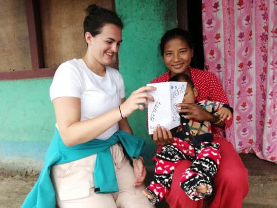 Charlotte Frost on her three-month charity trip to Nepal.