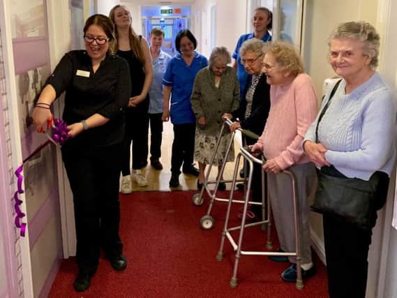 Debbis Marples opens the new salon at Wordsworth House