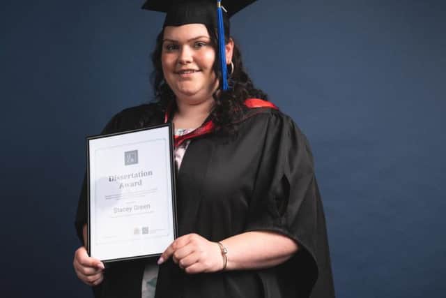 Stacey Green scooped the Disseration Award