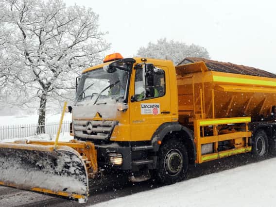 Lancashire County Council's gritting teams were used for the first time this winter at the weekend