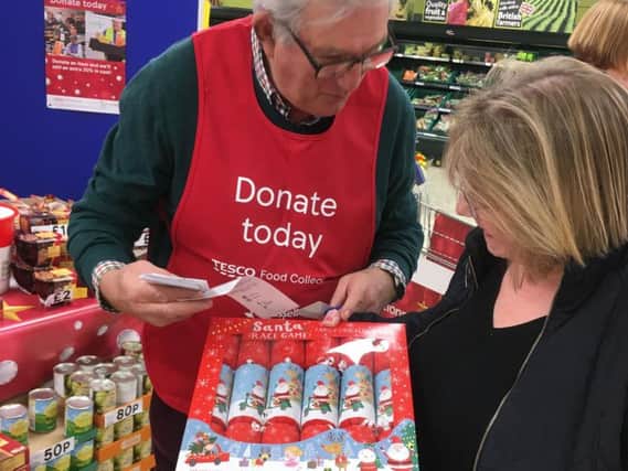 Ribble Valley Foodbank volunteers at the Tesco store during last year's appeal
