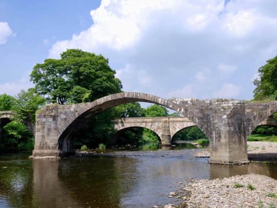 Cromwell's Bridge on the River Hodder is one of the photos featured in the calendar