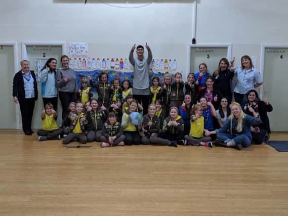 Ribble Valley Brownies with CBBC Blue Peter presenter Richie Driss
