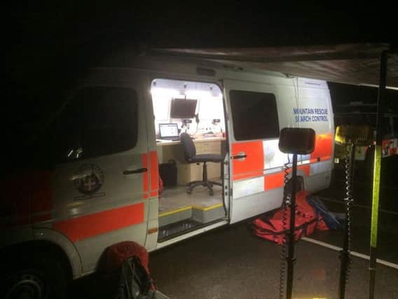 Mountain rescuers' technology to search the missing walkers. Picture by BPMRT