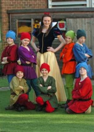 Snow White(Sophie Layfield) and the Seven Dwarfs at Zion Baptist Church