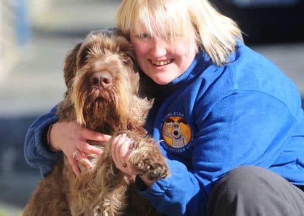 Wendy Johnson and her dog Gracie Mae who are competing at Crufts.
Photo Ben Parsons