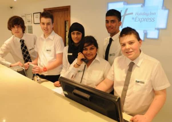 Reception staff all ready to answer any questions.