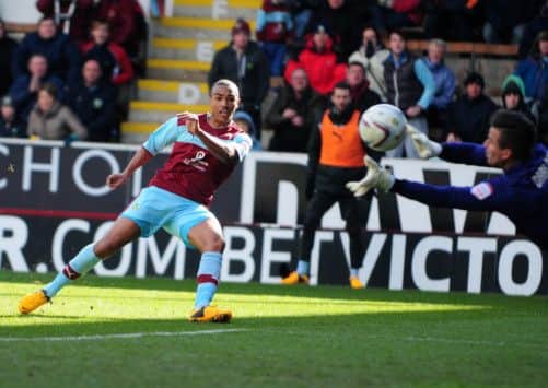 BURNLEY V NOTTINGHAM FOREST: Stanislas is denied by the fingertips of Forest Keeper Darlow.
Photos Ben Parsons & Andrew Smith