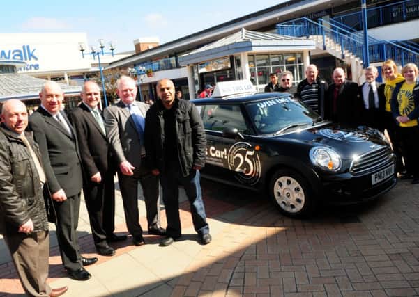 Launch of the annual Pendleside Hospice Car Raffle in Burnley.
Photo Ben Parsons