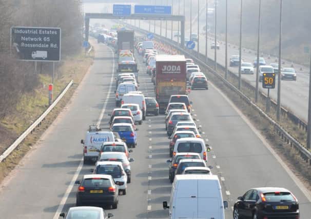 Traffic chaos on the M65.
Photo Ben Parsons
