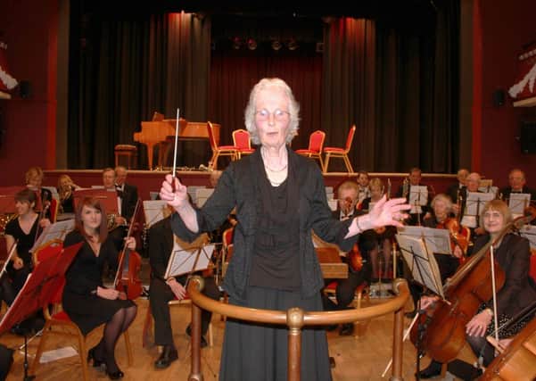 Colne Orchestra conductor Judith David.