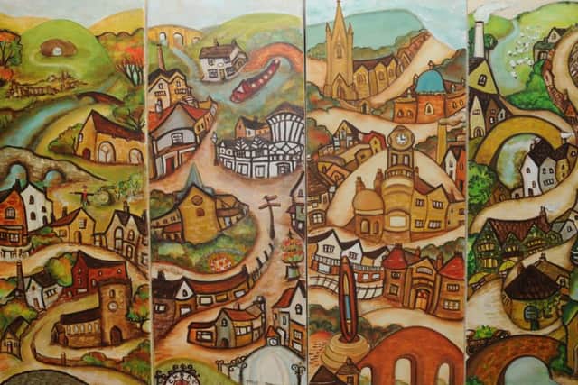 Views of Pendle painted by Colne artist Susan Rose.