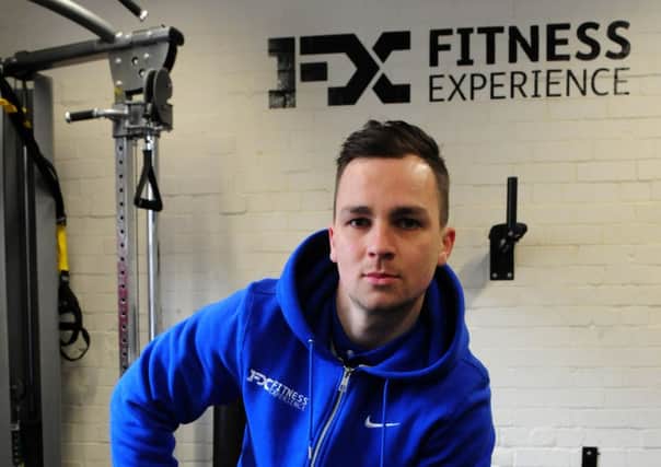 Fitness coach Jamie Kennedy at FX Fitness Experience in Burnley.
Photo Ben Parsons