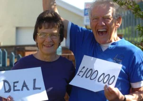 Deal or NoDeal winner, Roy Haythornthwaite and his wife, Barbara, pictured at home in Burnley.