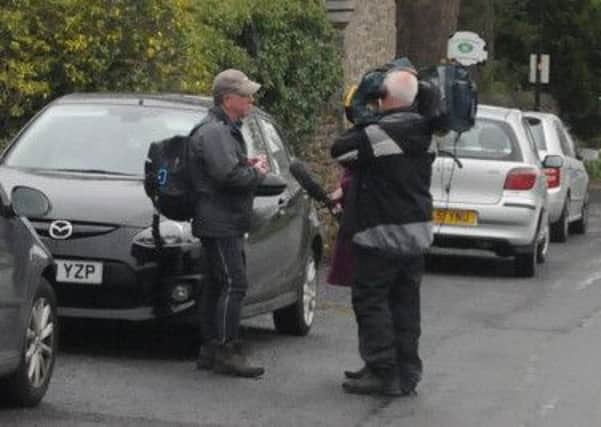 Pendleton residents are interview by television over the news of Nigel Evans being arrested on suspicion of rape.