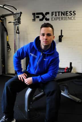 Fitness coach Jamie Kennedy at FX Fitness Experience in Burnley.
Photo Ben Parsons