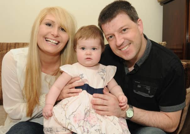 Stephen Willoughby and Lelanie Lord with daughter Isabelle